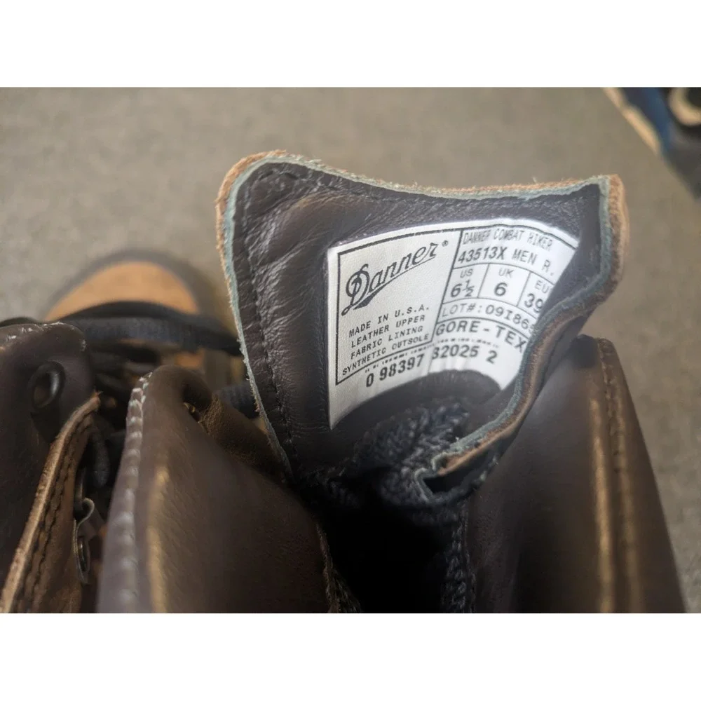 Danner Combat Hiker 43513X Gore Tex Boots US 6.5 Made USA Vibram Shoes Military